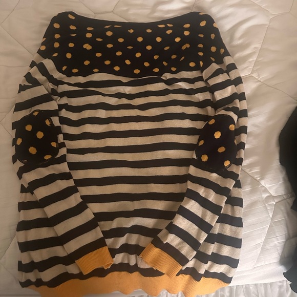 Pink Rose Black and Yellow Striped Cardigan - Picture 7 of 7